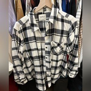 New Without Tags Abercrombie Checkered Boyfriend Flannel